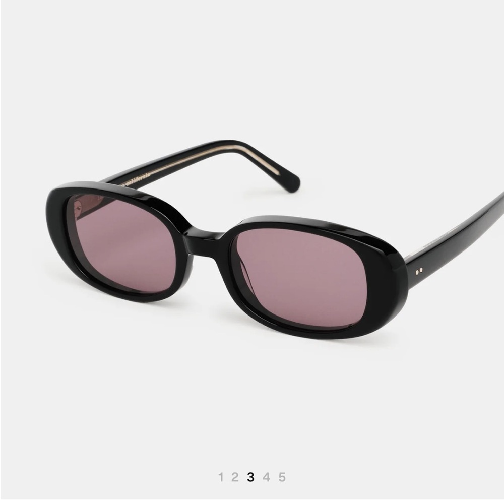 Madhappy Black Sunglasses with Purple Lenses